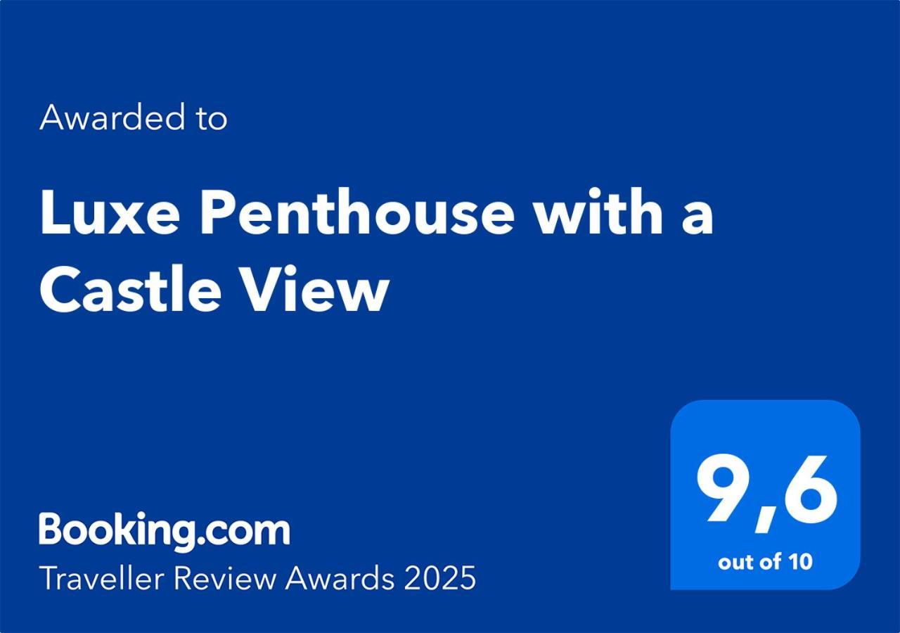 Luxe Penthouse With A Castle View Любляна Экстерьер фото